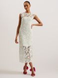Ted Baker Corha Floral Embroidery Midi Dress