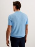 Ted Baker Ventar Regular Short Sleeve Polo Shirt, Light Blue