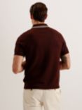 Ted Baker Ewann Short Sleeve Regular Shirt, Brown Dark