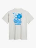 Napapijri Boyd Loose Fit Graphic T-Shirt, White Whisper/Multi