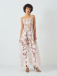 Elliatt Connection Broderie Lace Maxi Dress, Natural/Multi