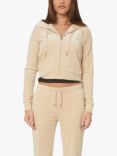 Juicy Couture Classic Velour Hoodie, Sand