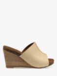 Ravel Corby Leather Wedge Sandals, Cream
