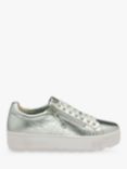 Ravel Calton Leather Trainers, Silver