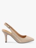 Ravel Kavan Patent Stiletto Heel Slingback Court Shoes, Nude