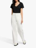 Current/Elliott The Pioneer High Rise Wide Leg Jean, Moonbeam