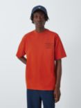 Barbour Tomorrow's Archive Reid Short Sleeve Cotton T-Shirt, Burnt Orange