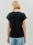 Albaray Roll Back Cuff T-Shirt, Black