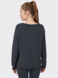 Venice Beach Maliya V-Neck Sweatshirt, Black Charcoal
