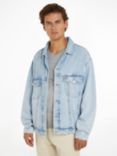 Tommy Jeans Aiden Oversized Denim Trucker Jacket, Denim Light