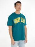 Tommy Jeans Logo Pop Colour T-Shirt, Timeless Teal
