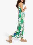 Traffic People The Big Year Silk Blend Jumpsuit, Green