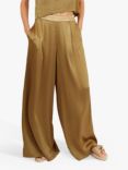 Traffic People Breathless Evie Wide Leg Trousers, Olive