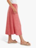 Traffic People Bacall Peppermint Soda A-Line Midi Skirt, Red