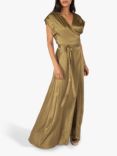 Traffic People Breathless Claude Wrap Maxi Dress, Olive