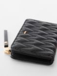 Mango Queens Padded Logo Wallet, Black