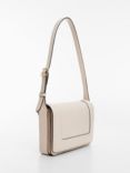 Mango Jorge Faux Leather Crossbody Handbag, , Natural White