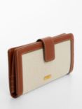 Mango Monaco Large Wallet, Medium Brown