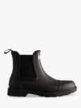 Hunter Commando Chelsea Wellington Boots, Black