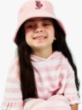 Angels by Accessorize Kids' Towelling Seahorse Bucket Hat, Pink