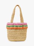 Angels by Accessorize Kids' Ruffle Straw Bag, Natural