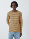 Armor Lux Mariniere Striped Crew Breton T-Shirt, Yellow/Black