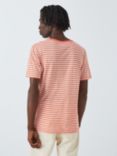 Armor Lux MC Heritage Pocket Stripe T-Shirt, Coral/White