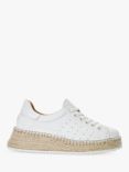 Dune Explainedd Leather Lace-Up Wedge Espadrille Shoes