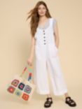 White Stuff Viola Linen Dungarees