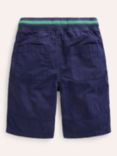 Mini Boden Kids' Adventure Drawstring Zip Pocket Shorts, College Navy