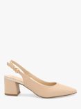 Paradox London Isadora Mid Block Heel Sling Back Court Shoes