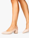 Paradox London Isadora Mid Block Heel Sling Back Court Shoes