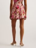 Ted Baker Livenza Floral Print Shorts, Pink/Multi
