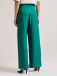 Ted Baker Krissi Wide Leg Trousers, Green Mid