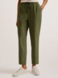 Ted Baker Morasco Ankle Grazer Trousers, Green Khaki