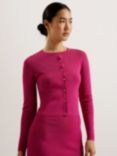 Ted Baker Brylle Fitted Cropped Cardigan, Purple