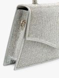 Paradox London Damani Top Handle Diamante Bag, Silver