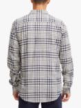 Casual Friday Anton Checked Linen Blend Shirt, Dark Navy/Cream