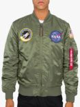 Alpha Industries X NASA MA1 VF Bomber Jacket, Sage