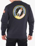 Alpha Industries X NASA Space Shuttle Logo Sweatshirt, 07 Rep Blue