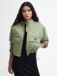 Barbour International Hamilton Quilted Bomber Jacket, Oil Green