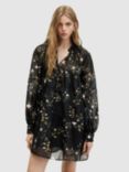 AllSaints Mindy Oto Mini Dress, Black