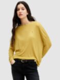 AllSaints Rita Francesoco Jersey Top, Golden Palm Green