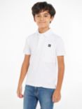 Calvin Klein Kids' Cotton Polo Shirt, Bright White