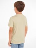 Calvin Klein Kids' Logo Monogram T-Shirt, Green Haze