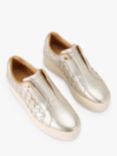 Carvela Leather Laceless Trainers, Gold
