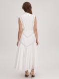 FLORERE Lace Cotton Midi Dress