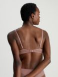 Calvin Klein Lined Lace Balconette Bra, Capri Rose