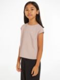 Calvin Klein Kids' Short Sleeve T-Shirt, Sepia Rose