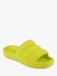 totes Puffy Slider Sandals, Vivid Lime